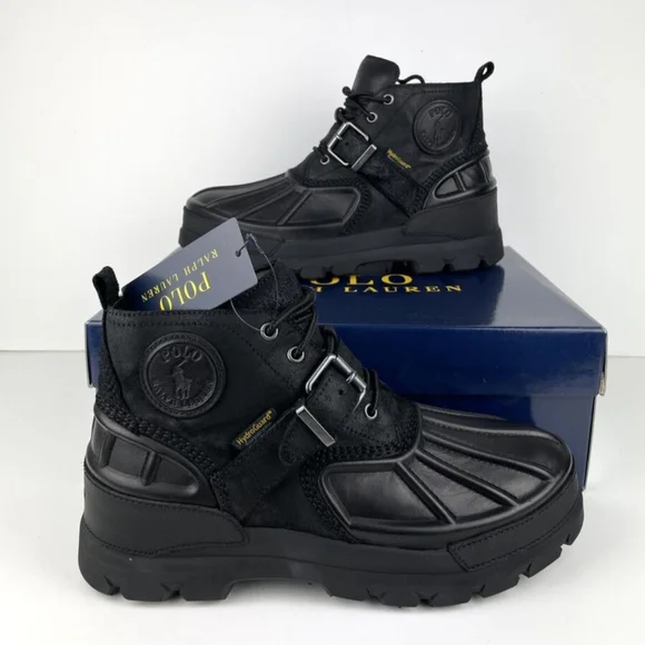 Polo by Ralph Lauren Men's Black Boots - Picture 4 of 8